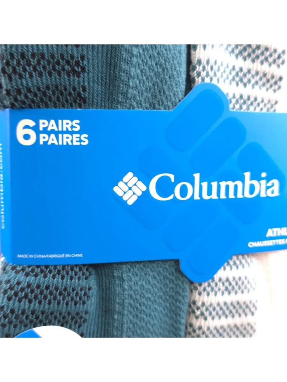 Columbia Mens Athletic Quarter Socks 6-Pack Arch Support & Mesh Ventilation